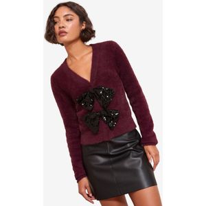 Friends Like These Gebreid vest  bourgogne