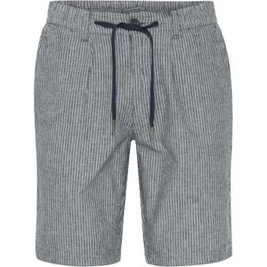 FQ1924 Broek 'Henry'  donkerblauw / wit