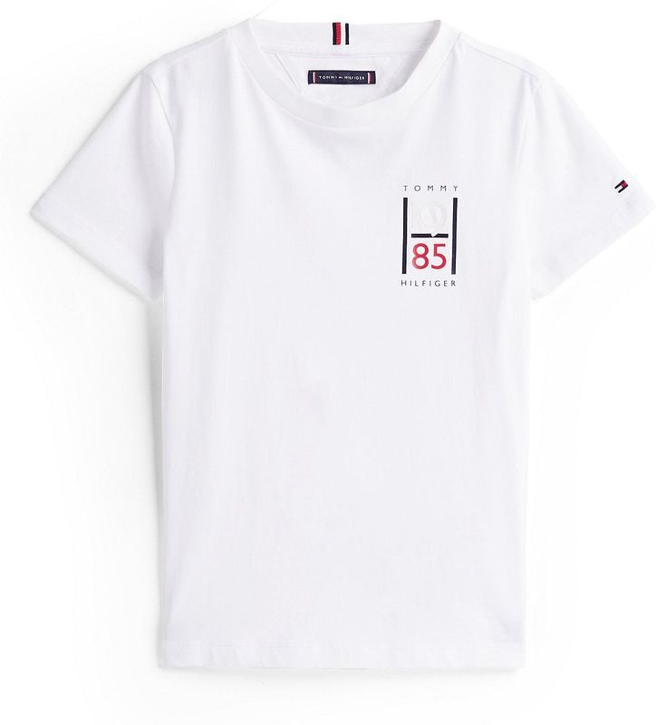 Tommy Hilfiger T-Shirt - Grafisch - Wit - Tommy Hilfiger - 5 jaar (110) - T-Shirts
