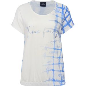 LAURASØN Shirt  azuur / zilver / wit