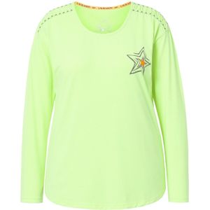 LAURASØN Shirt  grijs / groen / oranje