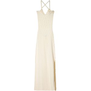 Bershka Gebreide jurk  lichtbeige