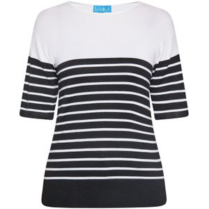SANIKA Trui  zwart / wit