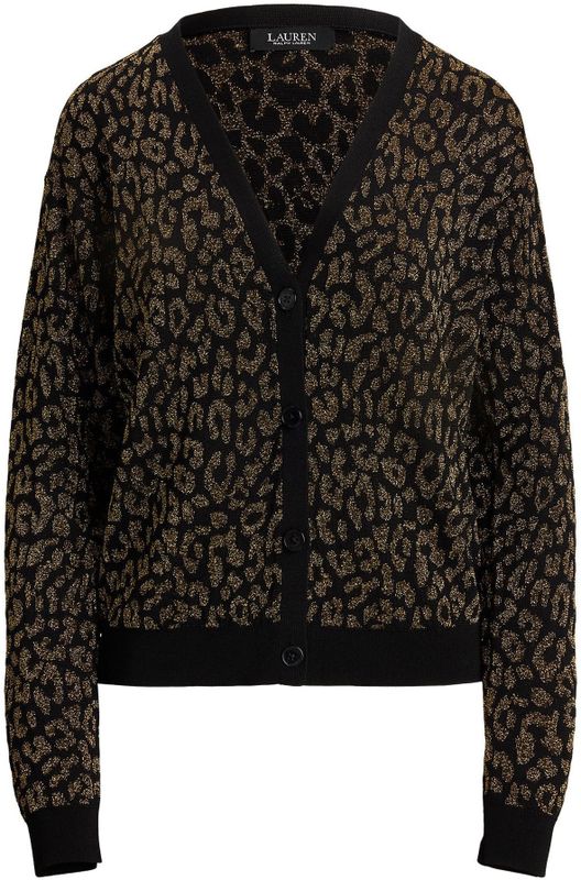 Lauren Ralph Lauren - PARRIE - Gebreid Vest - Goud/Zwart