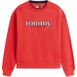 Tommy Jeans Sweatshirt '90S'  rood / zwart / wit