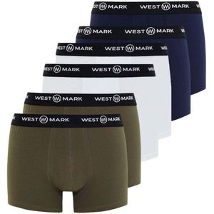 WESTMARK LONDON Boxershorts 'OSCAR'  navy / kaki / zwart / wit