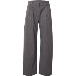 WEEKDAY Bandplooibroek 'Dara'  grijs / donkergrijs