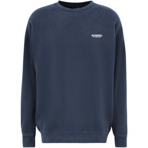 Oldskull Sweatshirt 'Peach Dyed Basic'  donkerblauw / wit