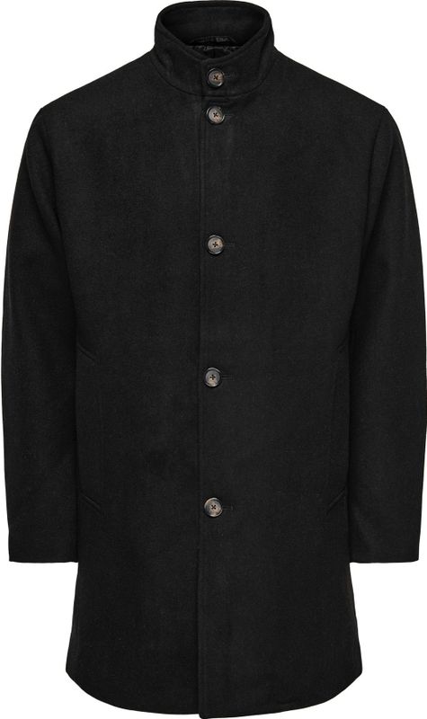 ONLY & SONS - ONSCHARLES WOOL COAT - Korte Jas - Zwart