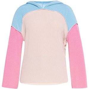 SANIKA Sweatshirt  lichtbeige / lichtblauw / pink / wit