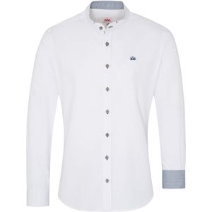 SPIETH & WENSKY Klederdracht overhemd 'Folker'  navy / duifblauw / wit