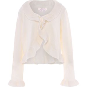 aleva Gebreid vest  wolwit