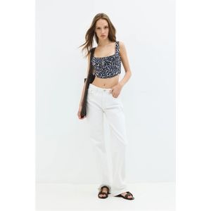 No Matter What Top  navy / hemelsblauw / bruin