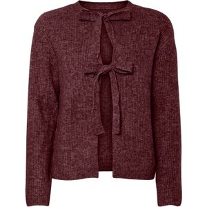 PIECES Gebreid vest 'PCSILLY'  wijnrood