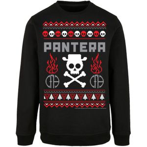 F4NT4STIC Sweatshirt 'Pantera Weihnachten Christmas'  rood / zwart / wit