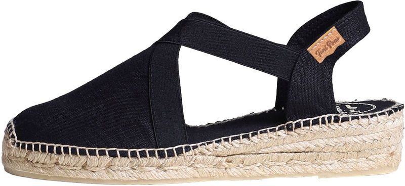 Toni Pons - Verona - Espadrilles - Vegan - Katoenen Stof - Jute Sleehak 4 cm