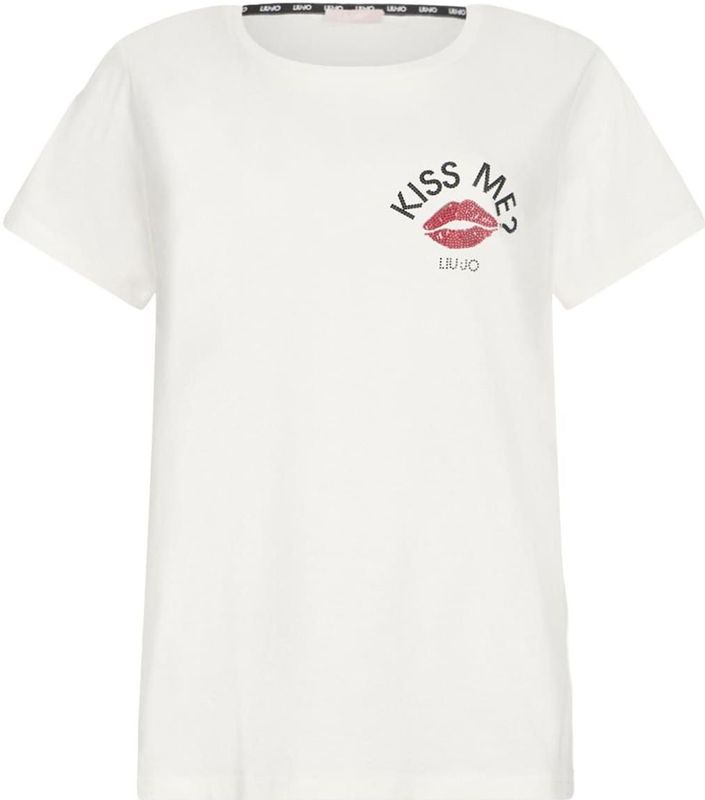 Liu Jo - Shirt - Grenadine - Zwart - Zilver - Wit