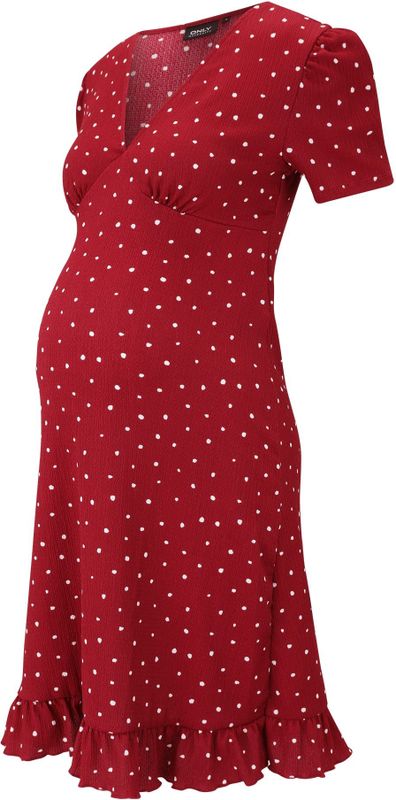 Olmbill - Korte Jurk - V-Hals - Korte Mouwen - Regular Fit