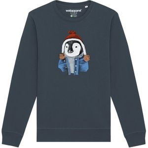 Watapparel Sweatshirt ' Pinguin '  antraciet / gemengde kleuren