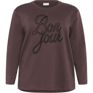Kaffe Curve - Longsleeve - Bruin - Katoen
