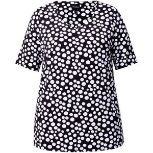 Ulla Popken Shirt  zwart / wit