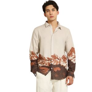 Campus Sutra Overhemd 'Maren'  beige / bruin / roestbruin
