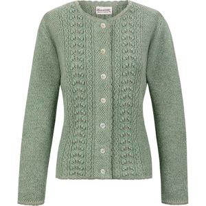 STOCKERPOINT Gebreid vest 'Mabella'  groen gemêleerd