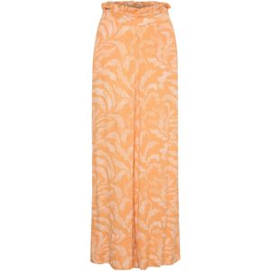 SOAKED IN LUXURY Broek 'Zaya'  mandarijn / wit