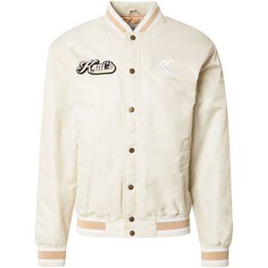 Karl Kani Tussenjas 'Diner'  crème / bruin / zwart / wit