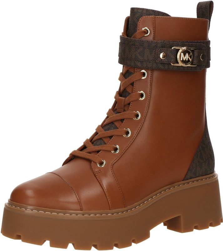 Michael Kors Enkellaarzen - Mandy Lace Up Bootie in bruin