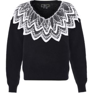 faina Trui  zwart / wit