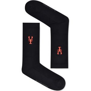 GREENBOMB Sokken 'Animal Lobster'  rood / zwart
