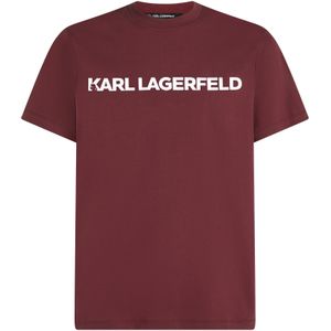 Karl Lagerfeld Shirt  bordeaux / wit