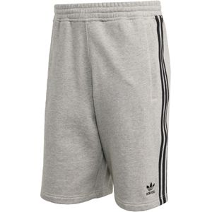 adidas Originals - 3-STRIPE SHORT - Korte Broeken - Medium Grey Heather / Black - Zacht French Terry Materiaal