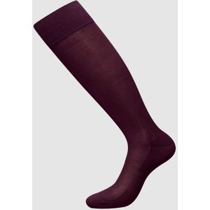 zd ZERO DEFECTS Kniekousen 'Mercerized cotton knee socks'  bourgogne