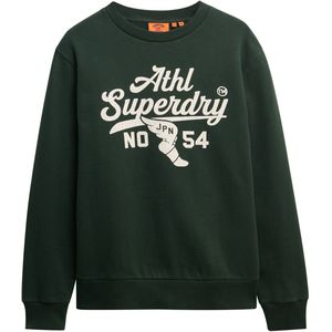 Superdry Sweatshirt  donkergroen / wit