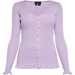NAEMI Gebreid vest  lavendel