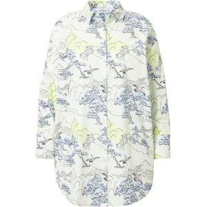 Studio Untold Blouse  grijs / groen / zwart / wit