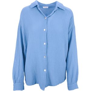 Seasons of April - Blouse - Lichtblauw - Klassieke Blouse - Oversized