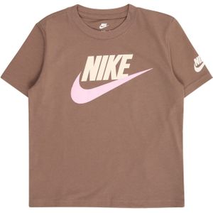 Nike Sportswear Shirt 'CLUB FAMILY'  crème / lichtbruin / rosa