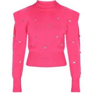 faina Trui  blauw / pink / rood / zilver