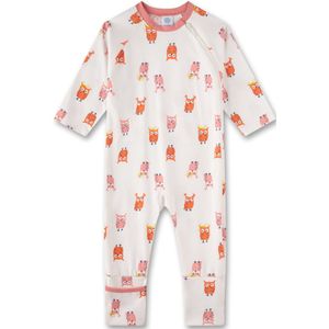 Sanetta Rompertje/body 'Eule'  ecru / oranje / rosa