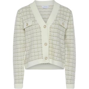 caneva Gebreid vest  zilver / offwhite