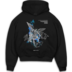 MJ Gonzales Sweatshirt 'SAINT V.1'  blauw / grijs / zwart / wit