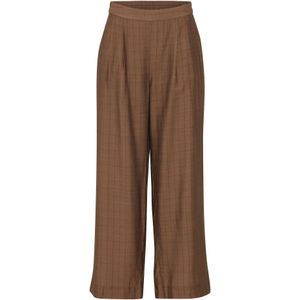 Fransa Bandplooibroek 'Ariana'  bruin gemêleerd / zwart