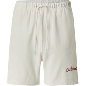 Calvin Klein Jeans Broek  donkerrood / offwhite