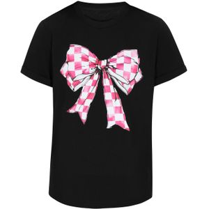 faina Shirt 'Fashion Look'  rosa / lichtroze / zwart / wit