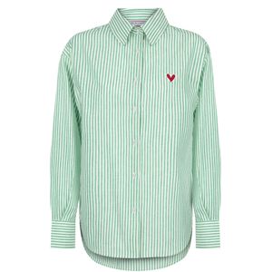 Felix Hardy - Blouse - Groen - Klassieke Blouse - Lange Mouw - Gestreept