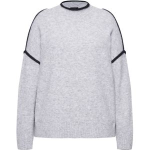 Ulla Popken Trui  lichtgrijs / zwart