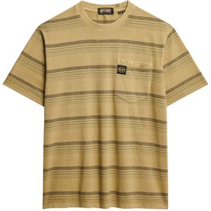 Superdry - Contrast Stripe - T-shirt - Katoen - Zwart